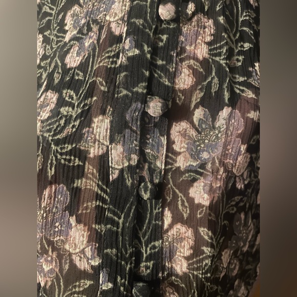 NWOT Paige Silk Floral Sheer Blouse - Picture 7 of 8